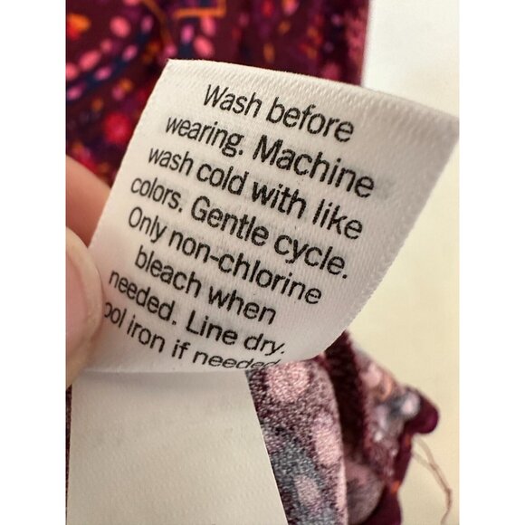 Croft & Borrow Womans Floral Top Size 4X Boho Western Peasant Beachy Hippie Work - Picture 4 of 12